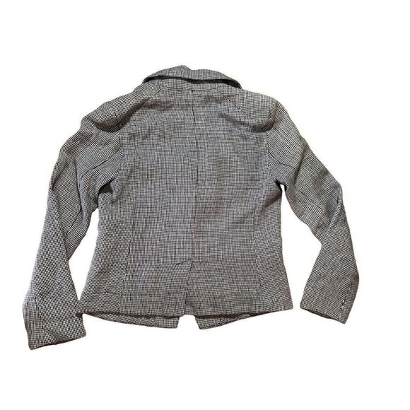 Free People Chess Blazer Garnet Linen Long Sleeve Single Button Closure Small - Picture 2 of 11